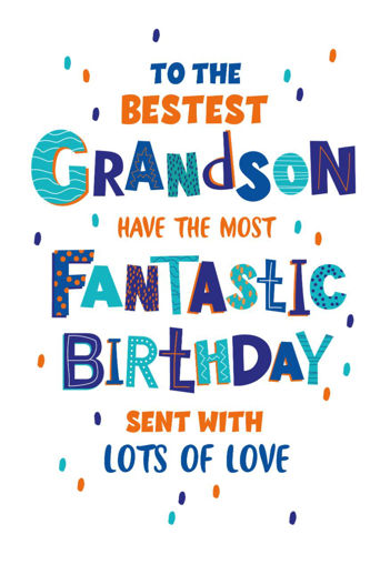 Picture of TO THE BESTEST GRANDSON BIRTHDAY CARD